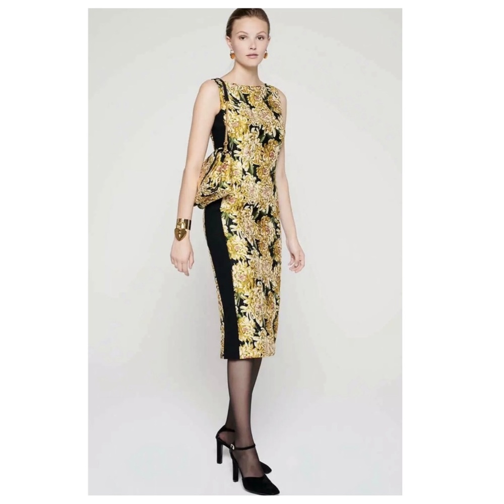 Escada Floral Jacquard Dress